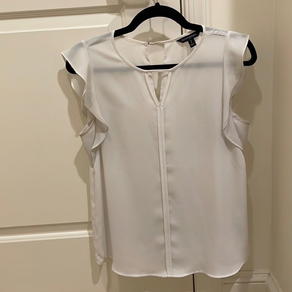 Banana Republic White Blouse Small